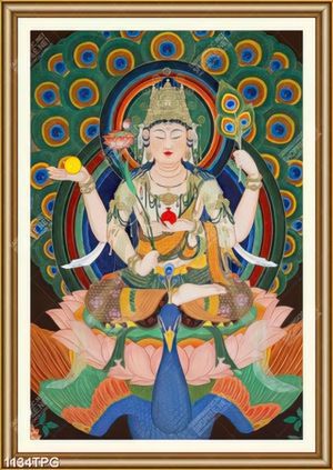Tranh sơn dầu Phật nghìn tay