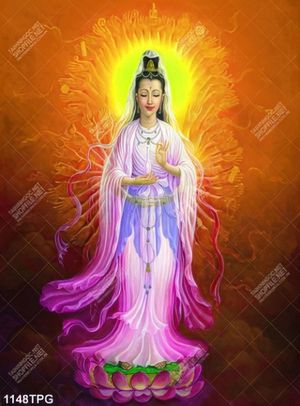Tranh sơn dầu Quan Âm