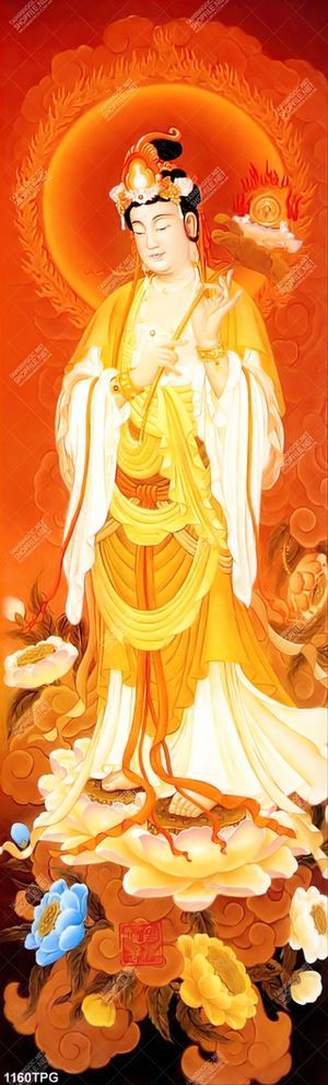 Tranh Phật Quan Âm hiển linh