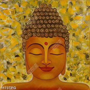 Tranh sơn Dầu măt Phật Thích Ca