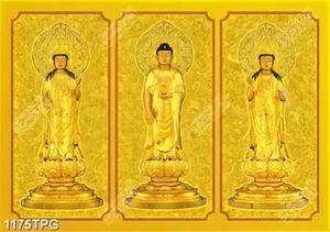 Tranh 3 vị Phật chất lượng cao
