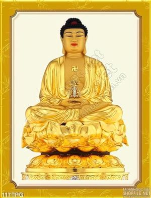 Tranh phật Tổ tượng vàng