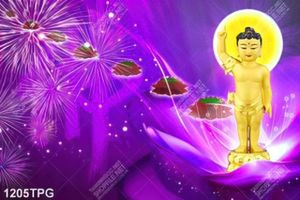 Tranh in ngày lễ Phật Đản chất lượng cao