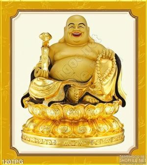 Tranh phật Di Lặc đẹp