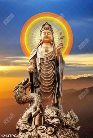 Tranh Tượng Quan Âm bằng đồng chất lượng cao
