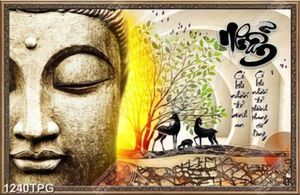 Tranh thư pháp Đức Phật chất lượng cao