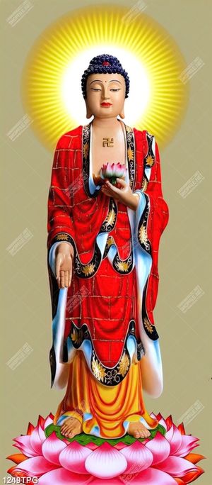 Tranh Phật Tổ từ bi