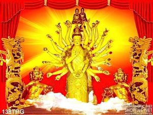 Tranh Phật nghìn tay đẹp