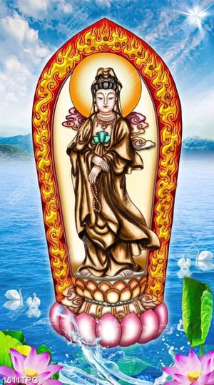 Tranh Bồ Tát chất lượng đẹp