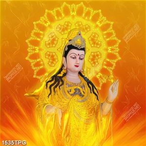 Tranh Phật Bà Quan Âm mạ vàng đẹp