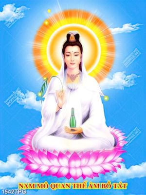 Tranh Quan Thế Âm Bồ Tát đẹp