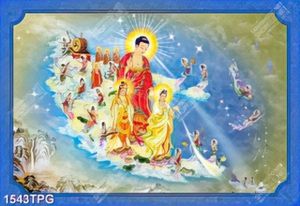 Tranh Tây Phương Tam Thánh file psd