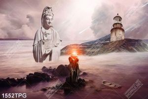 Tranh Phật Bà Quan Âm ngoài đảo