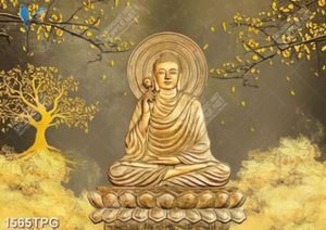 Tranh Phật A Di Đà trúc chỉ đẹp