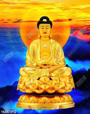 Tranh Tượng Phật A Di Đà đẹp in uv