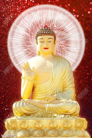 Tranh Tượng A Di Đà siêu nét