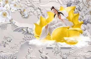 Tranh điêu khắc Phật Bà Quan Âm chất lượng cao đẹp