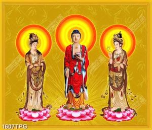 Tranh Tây Phương Tam Thánh đẹp