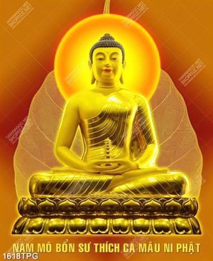 Tranh Nam Mô Bổn Thích Ca Mô Ni Phật