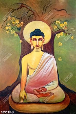 Tranh sơn dầu Phật Thích Ca