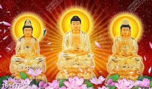 Tranh tượng Tây Phương Tam Thánh đẹp