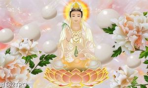 Tranh Phật Quan Âm giả ngọc đẹp