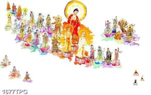Tranh Tây Phương Tam Thánh file layer