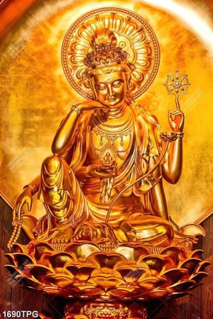 Tranh tượng Quan Âm mạ vàng đẹp