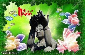 Tranh Tượng Quan Âm bằng đá chất lượng cao
