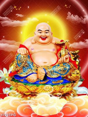Tranh Phật Di Lặc file psd chất lượng cao