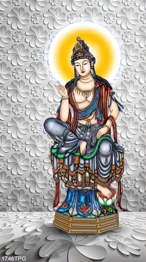 Tranh Phổ Hiền Bồ Tát in 3D đẹp nhất