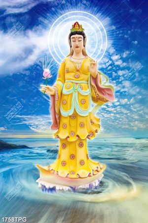 Tranh Phật Bà ngoài biển khơi