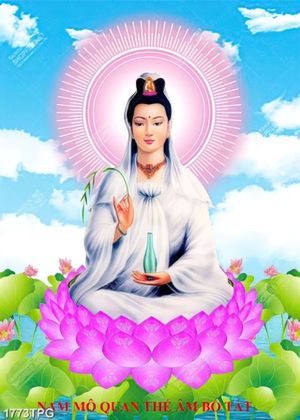 Tranh Nam Mô Quan Thế Âm Bồ Tát