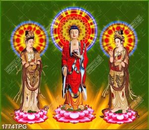 Tranh Tây Phương Tam Thánh mới nhất hiện nay