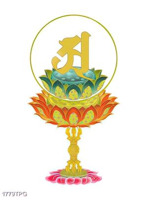 Tranh biểu tượng hoa Sen Phật