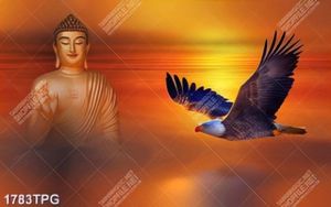 Tranh Đức Phật và chim đại bàng