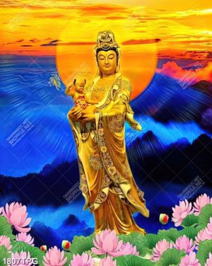 Tranh Phật Quan Âm chất lượng cao