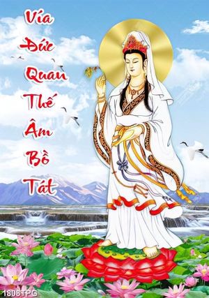 Tranh file psd Phật Quan Thế Âm