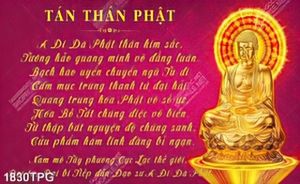 Tranh Tán Thán Phật file psd in khổ lớn
