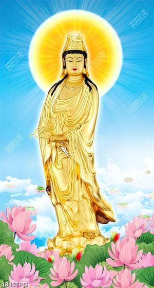 Tranh tượng Quan Âm Bồ Tát chất lượng cao