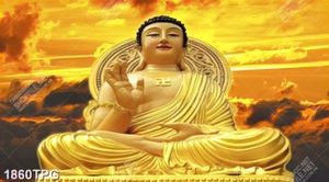 Tranh Phật A Di Đà in nét