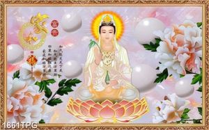 Tranh giả ngọc tượng Phật Quan Âm chất lượng cao đẹp