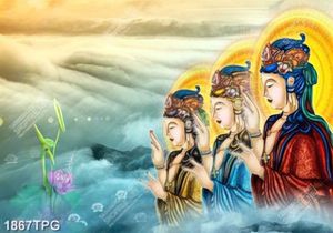 Tranh Bồ Tát cứu khổ chúng sinh