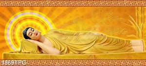 Tranh tượng Phật niết bàn mạ vàng đẹp
