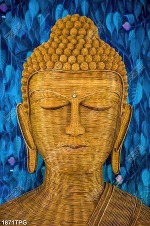 Tranh tượng Phật kết bằng nứa