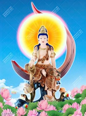 Tranh tượng Bồ Tát Phổ Hiền chất lượng đẹp