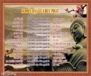 Tranh 14 điều kinh Phật