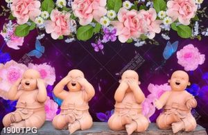 Tranh 4 chú tiểu dễ thương