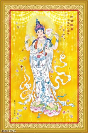 Tranh Quan Âm Đại Sĩ chất lượng cao