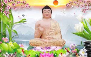 Tranh Phật A Di Đà file psd chất lượng cao